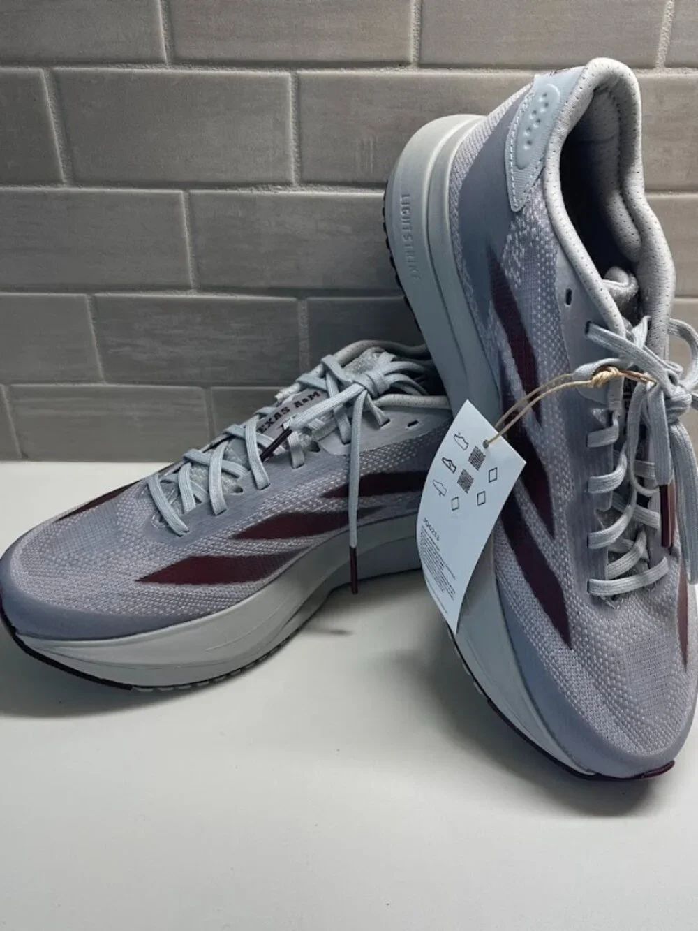 Adidas Gray Size M 5.5 W 6.5 Texas A&M Adizero SL2 Running Shoes